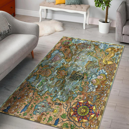 Treasure Map Area Rug