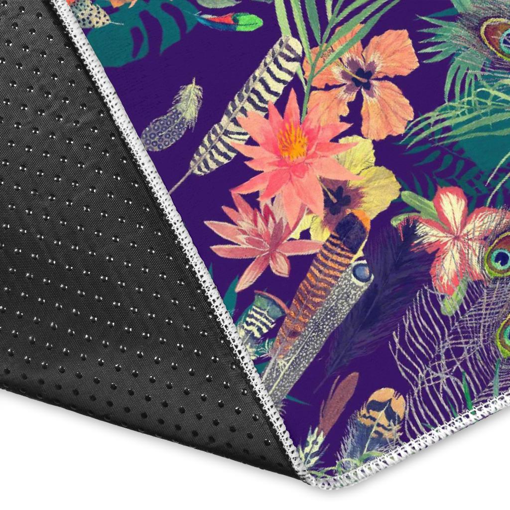 Tropical Buddha Print Area Rug