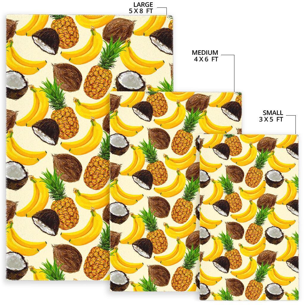 Tropical Fruits Pattern Print Area Rug