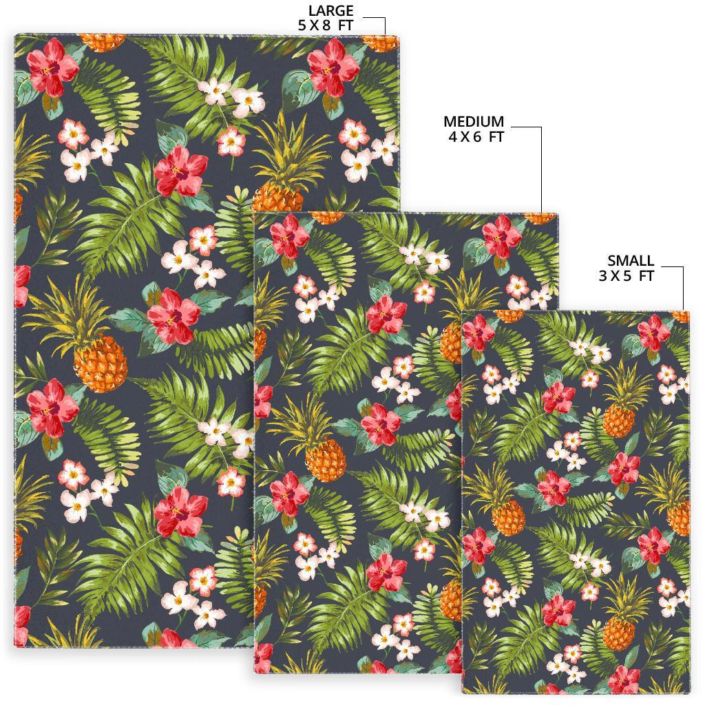 Tropical Hawaii Pineapple Pattern Print Area Rug