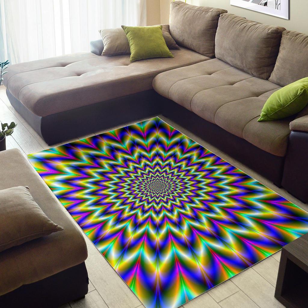 Twinkle Psychedelic Optical Illusion Area Rug