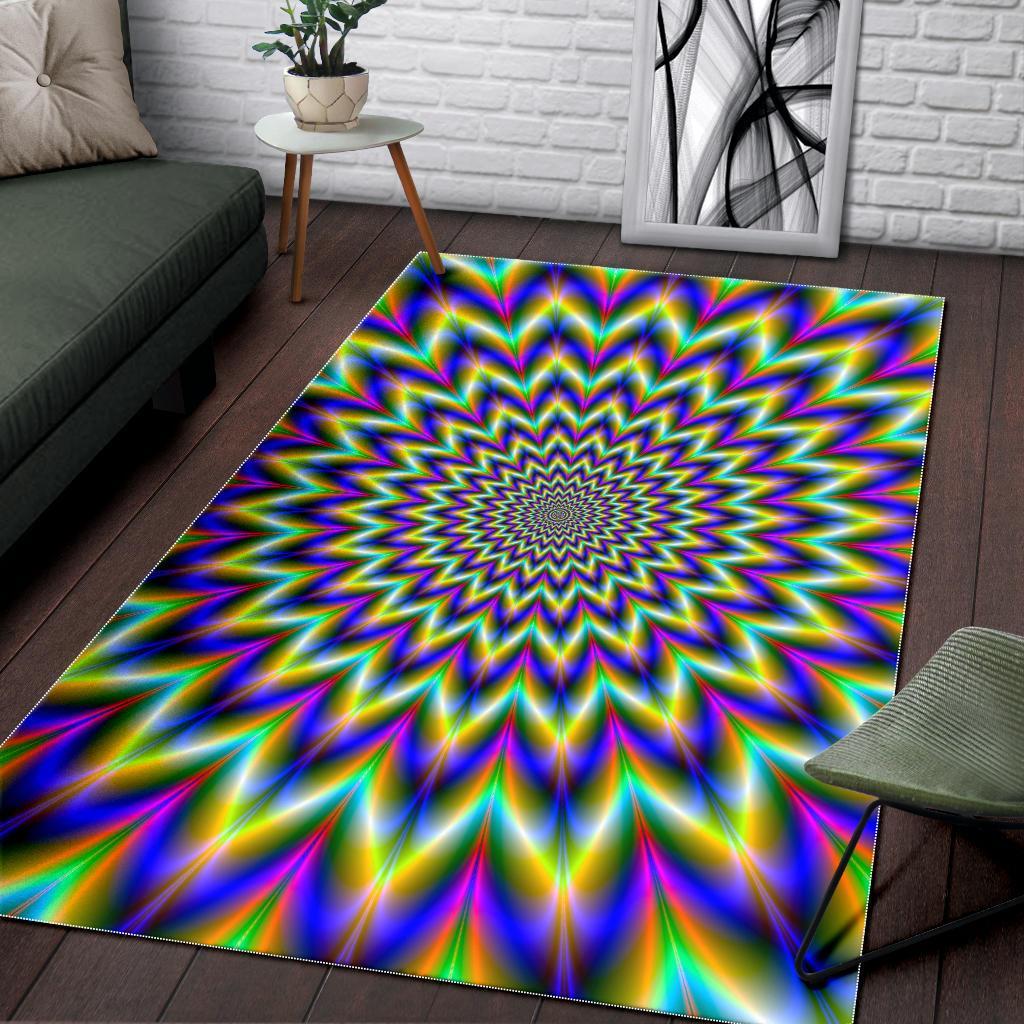 Twinkle Psychedelic Optical Illusion Area Rug