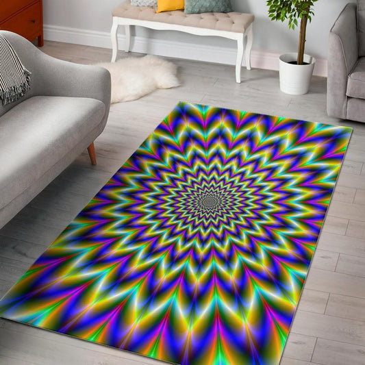 Twinkle Psychedelic Optical Illusion Area Rug