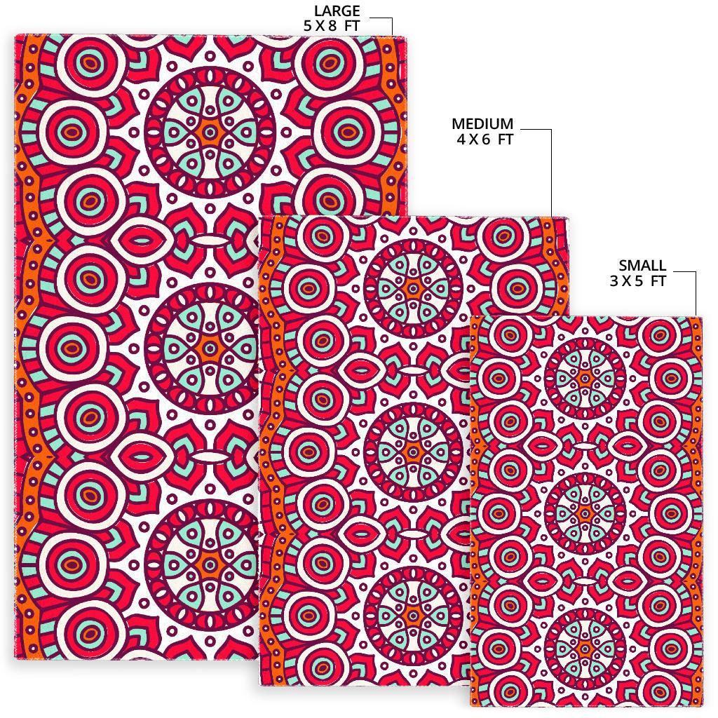 Vintage Indian Mandala Print Area Rug