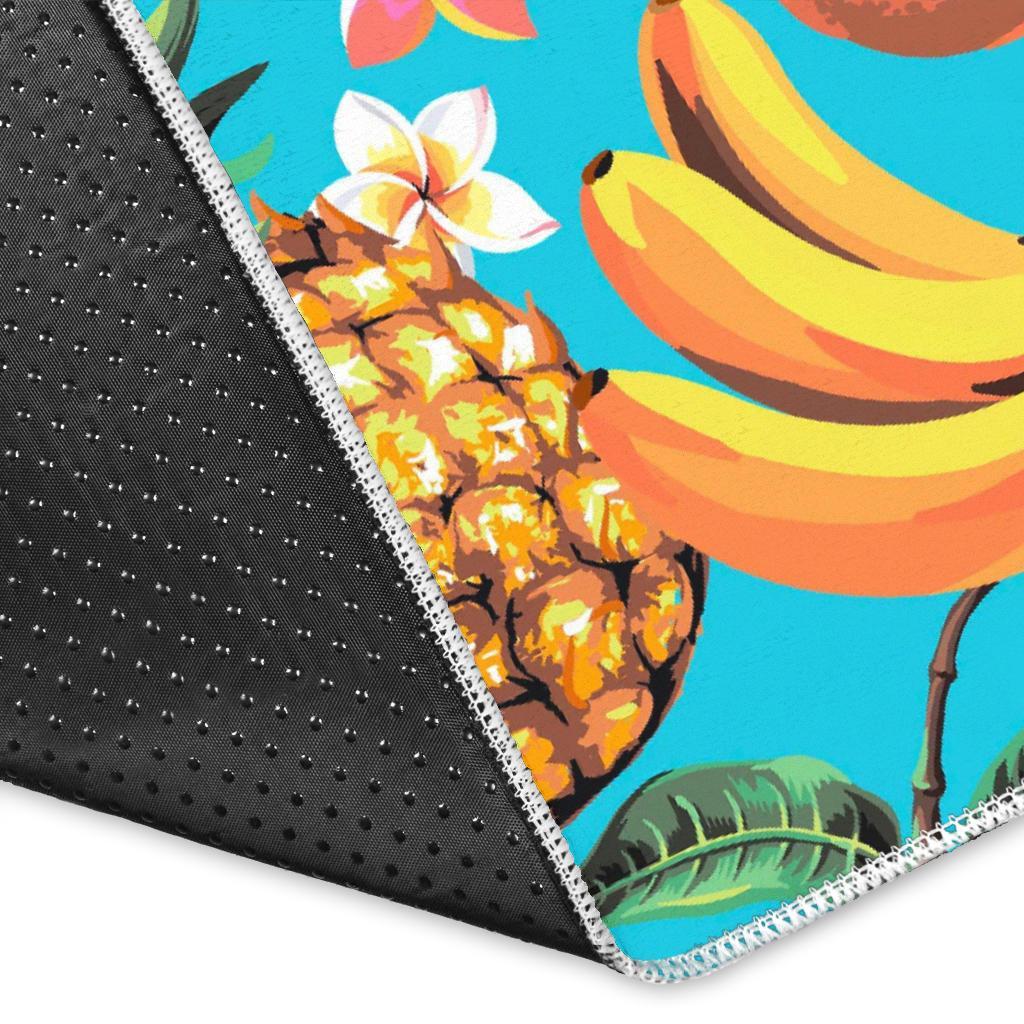 Vintage Tropical Fruits Pattern Print Area Rug